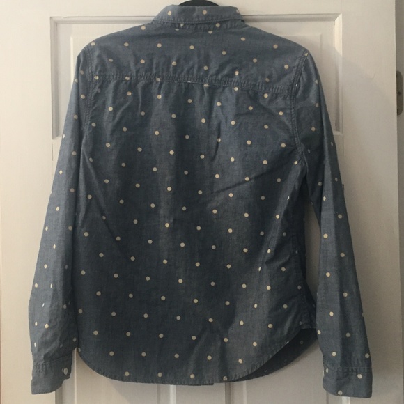 GAP Chambray Shirt with Polka Dots - Picture 2 of 3